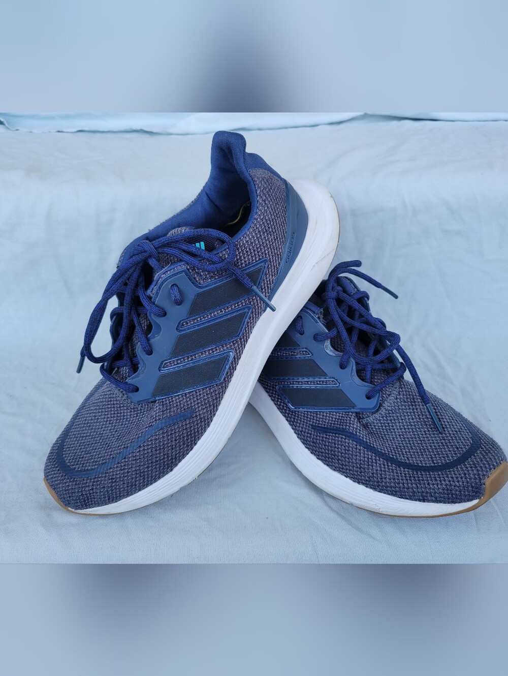 Adidas Energyfalcon Men’s 7.5 Blue Gray Running Shoes Sneakers EG2928